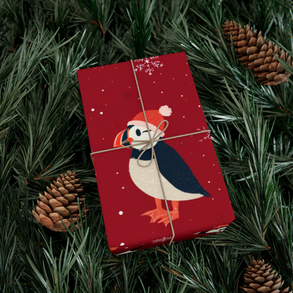 Puffin Christmas Wrapping Paper