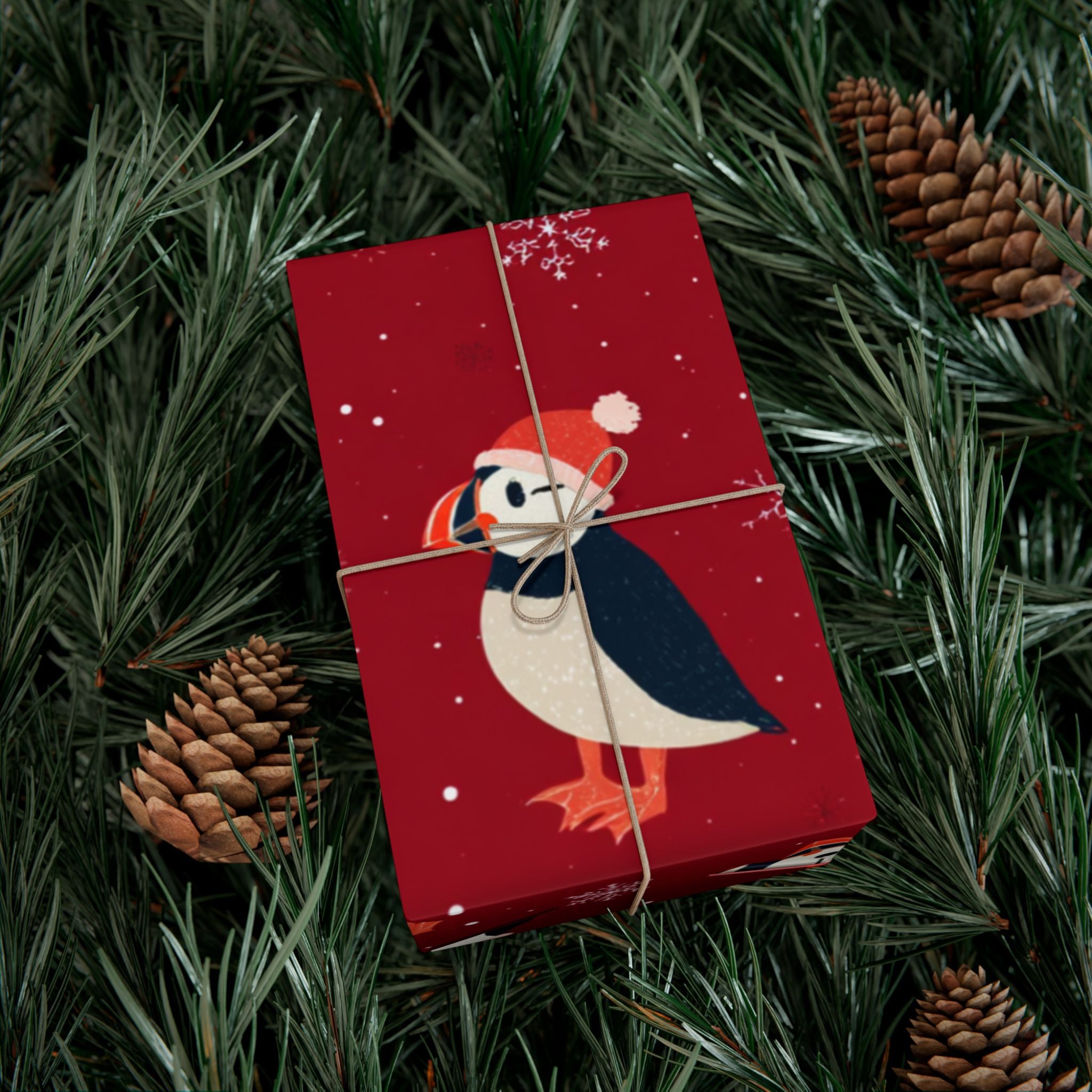 Puffin Christmas Wrapping Paper