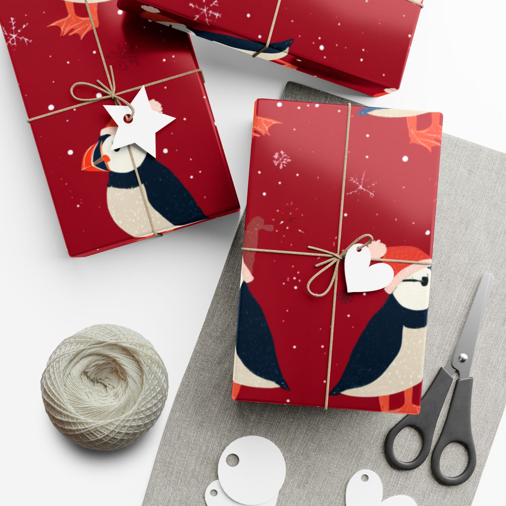 Puffin Christmas Wrapping Paper