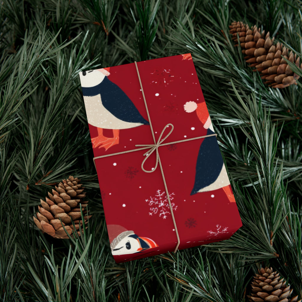 Puffin Christmas Wrapping Paper