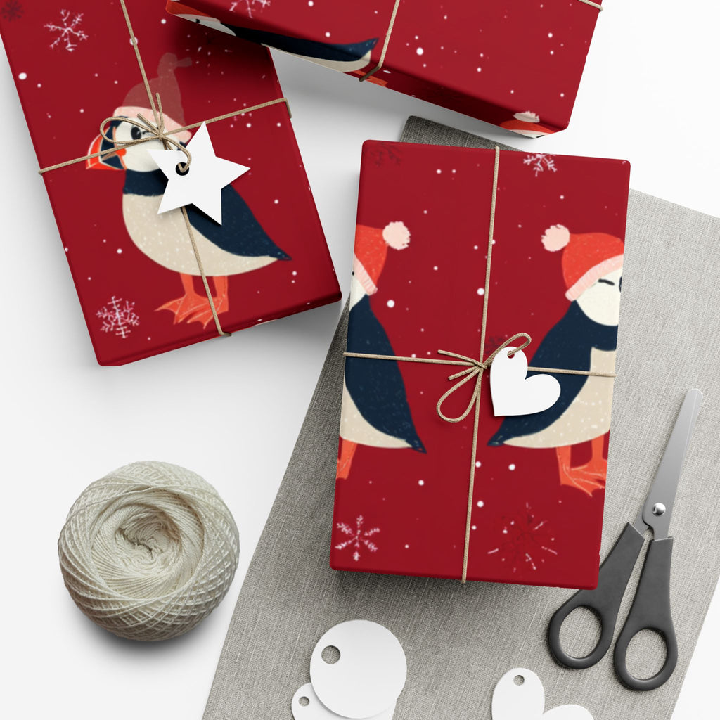 Puffin Christmas Wrapping Paper