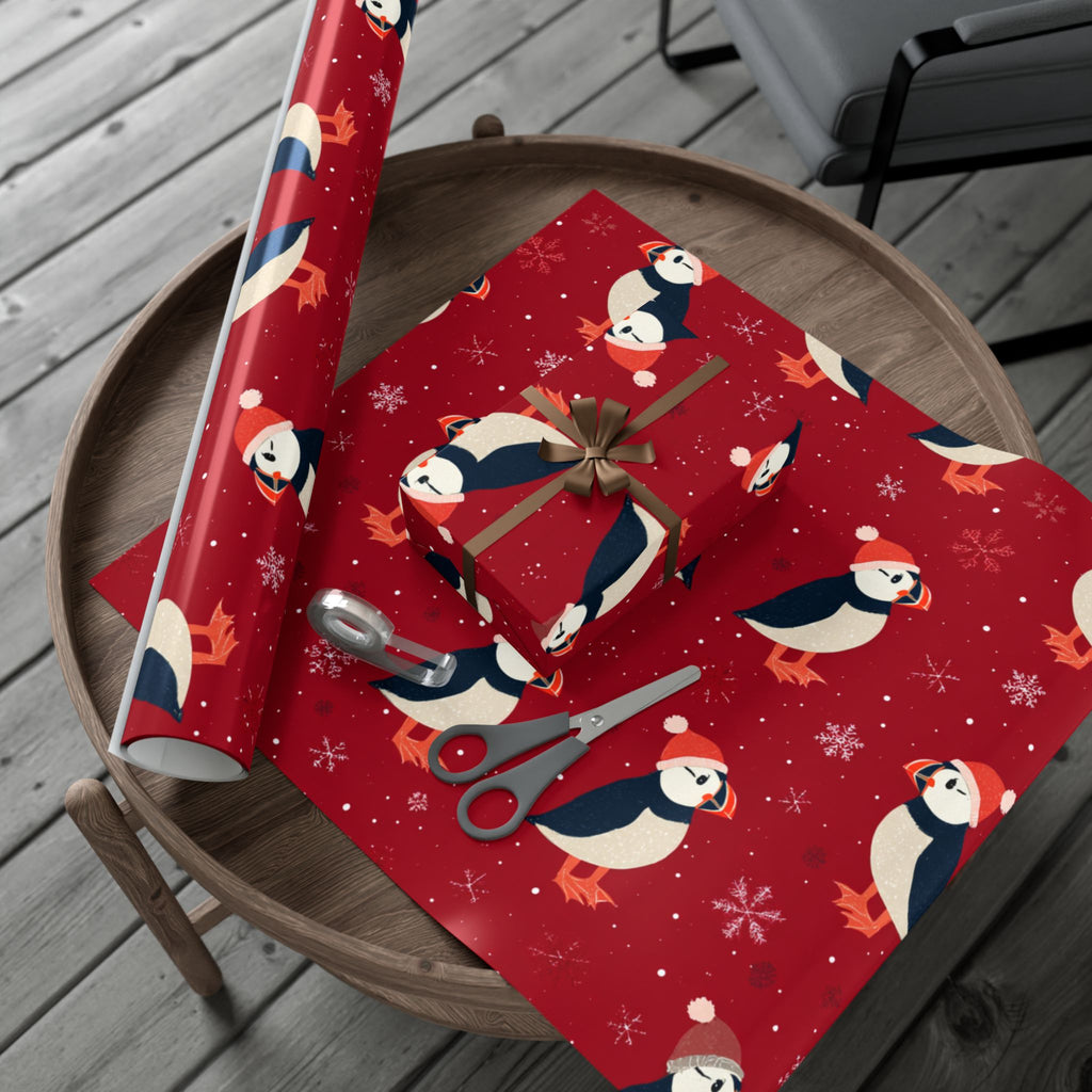 Puffin Christmas Wrapping Paper