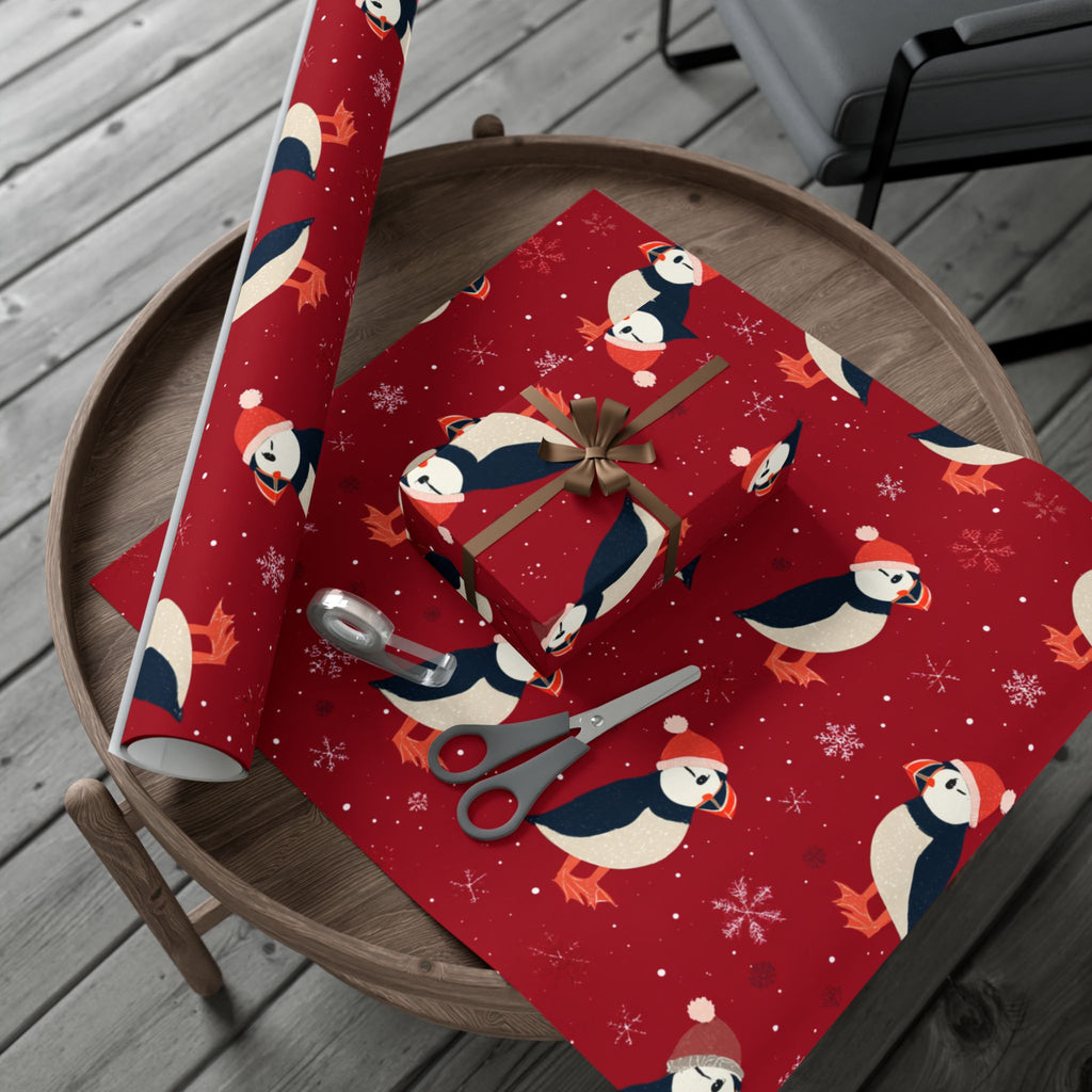 Puffin Christmas Wrapping Paper