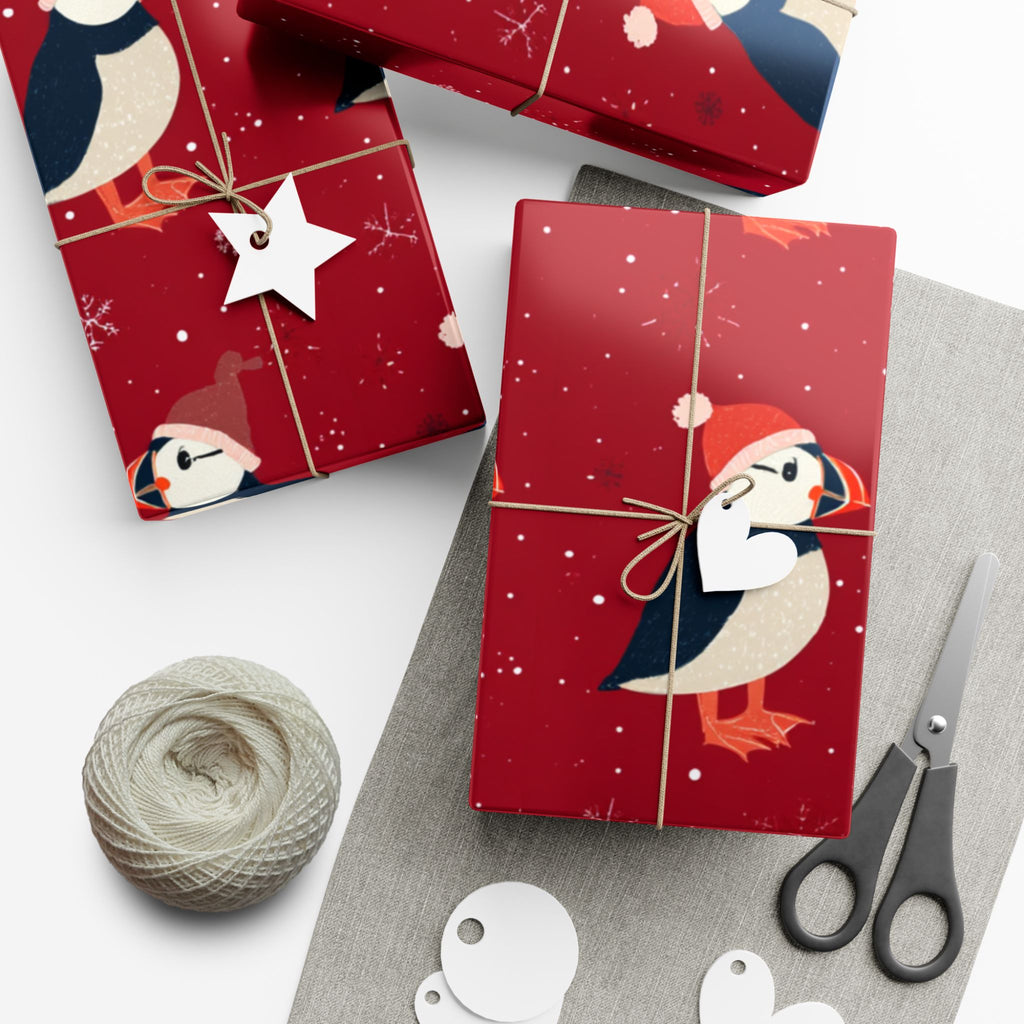 Puffin Christmas Wrapping Paper