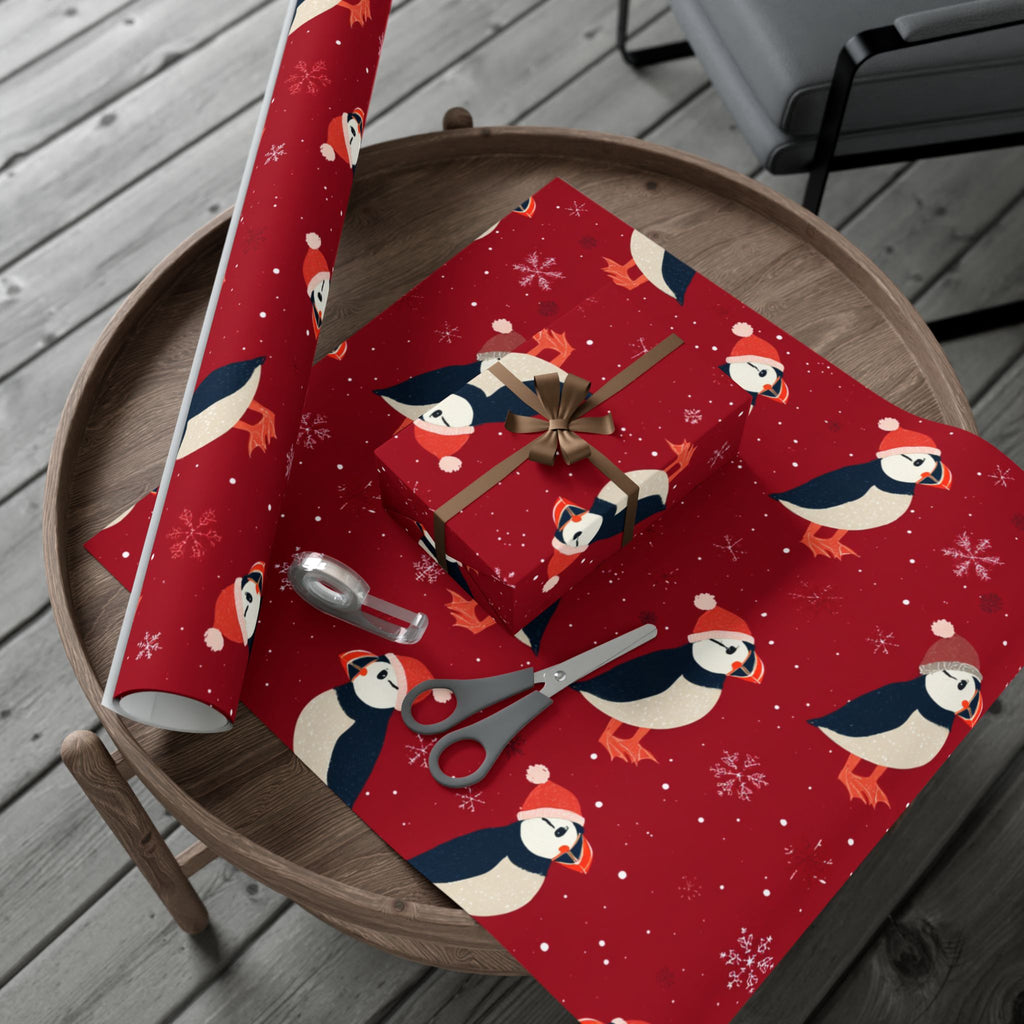 Puffin Christmas Wrapping Paper