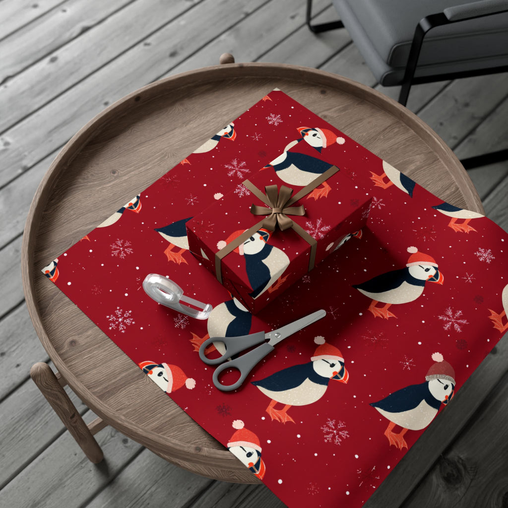 Puffin Christmas Wrapping Paper